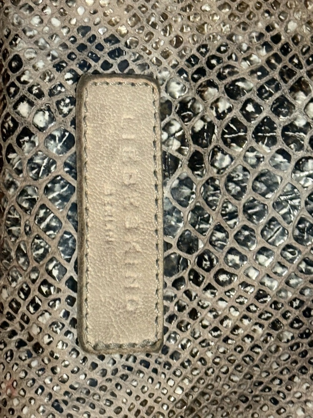Liebskind Berlin Snakeskin Pattern and Cream Designer Women’s Tote - Picture 4 of 7